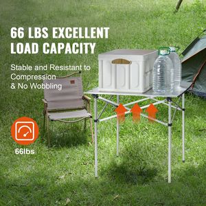 Tavolo da Campeggio Pieghevole in Alluminio Leggero e Portatile per Uso Esterno - Product Image 2