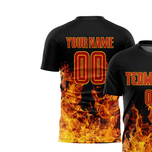 เสื้อฟุตบอลพรีเมียมแขนสั้น น้ำหนักเบา สำหรับทีมกีฬา ผลิตแบบ OEM - Product Image 2