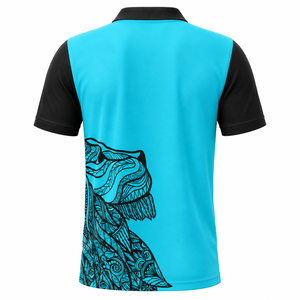 Polo de sport pour homme, design personnalisé, séchage rapide, impression graphique sublimée, tee-shirt de golf respirant, manches courtes, performance - Product Image 2