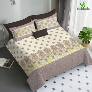 Ensemble de draps en coton pur de qualité supérieure, taille king, avec housses d'oreiller | Literie de qualité hôtelière sans couture pour un confort en vrac et luxueux - Product Image 4