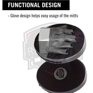 Mitaines de boxe professionnelles en cuir à lacets, légères, personnalisables, de haute qualité, pour l'entraînement des entraîneurs - Product Image 4