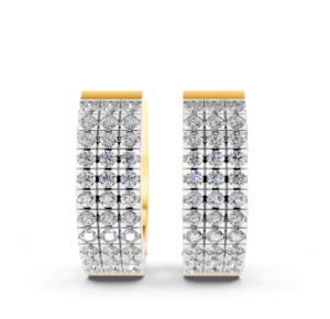 14K 9K 10K 18K Solid Gold Lab Diamond <b>Earring</b> IGI Certified RJC ODM OEM Ethical <b>Fine</b> Jewellery Manufacturer Wholesale EA501894 - Product Image 3