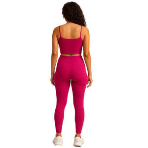 Conjuntos Deportivos para Mujer, Sujetador con Tirantes Desmontables, Leggings con Efecto Levanta Glúteos, Secado Rápido, Conjuntos de Yoga para Gimnasio, Ropa Deportiva para Mujer, Conjuntos de Entrenamiento, Ropa Deportiva para Damas - Product Image 2