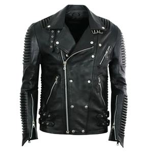 Chaqueta de moda de cuero de vaca de tacto suave de calidad fina para hombres Los mejores fabricantes OEM Chaqueta de cuero de moda de nuevo estilo - Product Image 4