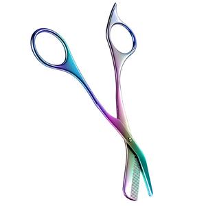 Ciseaux de précision pour sourcils avec peignes, 2-en-1, outil de toilettage des sourcils - Product Image 1