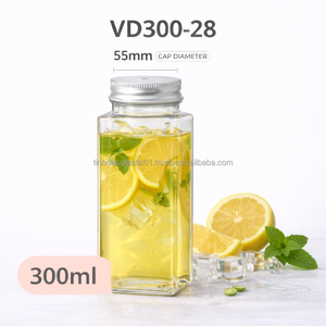 Botella Cuadrada de Plástico Transparente PET VD500-33 de 500 ml al por Mayor con Tapa de Aluminio para Todas las Bebidas - Product Image 5