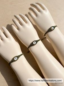 Pulsera de Macramé Hecha a Mano con Cuentas, Diseño de Mariposa, Estilo Budista, Ajustable, para Mujer, Regalo Curativo, Joyería - Product Image 3