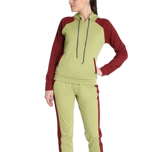 High Quality Cotton Fleece Solid Material Women <b>Tracksuit</b> Best Selling Breathable Quick Dry Women <b>Tracksuit</b> - Product Image 4