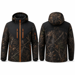 Veste de chasse en softshell camouflage pour homme, manches longues, imperméable, vêtements d'hiver - Product Image 1
