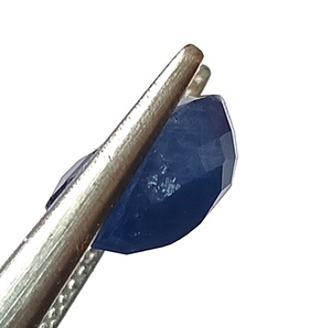 Saphir bleu naturel de Birmanie de 3,95 carats, taille ovale facettée, non chauffé, pierre précieuse en vrac pour la fabrication de bijoux, 7,4x9,8x5,5 mm, pierres de saphir - Product Image 3