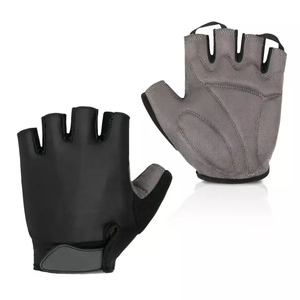 Half-Finger Leather Breathable Comfortable Drawstring Closure Non-Slip Racing <b>Gloves</b> for Outdoor Sports Bicycle Riding - Product Image 5