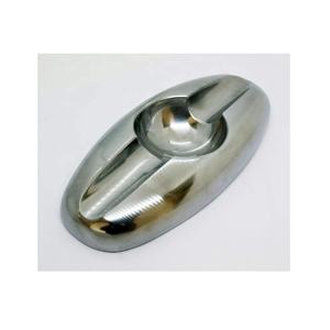 Cendrier en aluminium avec miroir Cendrier ovale unique Cendrier décoratif moderne pour la maison Cendrier fumeur Cadeau Centre de table moderne - Product Image 1