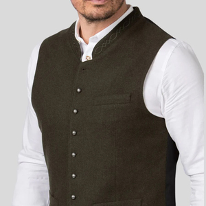 Chaleco Bávaro Personalizado al por Mayor, Diseño Único para Oktoberfest, Tela de Alta Calidad, Reversible, Transpirable, Informal, Cálido - Product Image 6