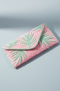 Sac messager de luxe bohème d'été bleu aqua arc-en-ciel perlé pour femmes et jeunes filles, sacs élégants brodés à motif vague, articles cadeaux - Product Image 1