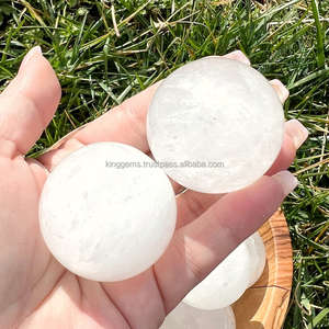 Sphère de cristal de quartz clair naturel poli, pierre précieuse de guérison, vente en gros - Product Image 5
