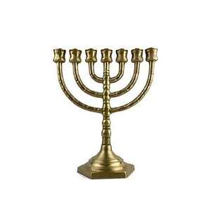 Chandelier traditionnel Menorah, porte-bougie juif à 7 branches, décorations de Hanouka, Jérusalem, 12 Tribus, décoration intérieure - Product Image 1