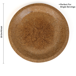 10 Inch Rice Bran Vetiver Eco Plate Toxin Free Compostable Biodegradable Natural <b>Disposable</b> Dinner Tableware Wholesale - Product Image 2