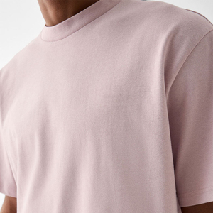 T-shirts pour hommes à col rond, manches courtes, coupe ample, 100% coton, tissu tricoté, style décontracté chic, séchage rapide, respirant, personnalisable - Product Image 5