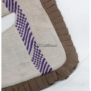 Handmade Vintage Multicolor 100% Cotton Suzani Floral Embroidery Women's Clutch <b>Bag</b> From Rajasthan - Product Image 6