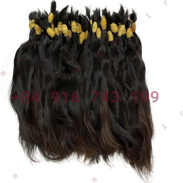 Rambut Natural - MH kualitas terbaik vendor rambut virgin kutikula grosir ujung tebal 100% rambut alami untuk wanita
