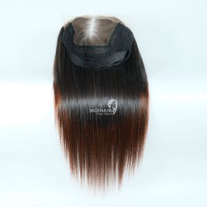 Vague naturelle du fournisseur du Vietnam 13x6 dentelle frontale Ombre couleur Remy perruque de cheveux humains droite perruque - Product Image 2