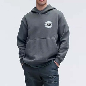 Sweat à capuche pour homme, coupe ajustée, basique, à carreaux, manches longues, avec cordon de serrage - Product Image 3