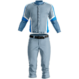 Famous High Quality Custom Design Blank Sports Jerseys Spandex Cotton Anti-Bacterial OEM Service Baseball Jerseys & Uniforms - Product Image 2
