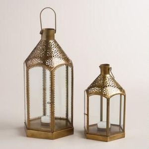 Lanterne marocaine élégante en fer pour la décoration de table basse, améliorant l'espace de vie grâce à des motifs artistiques de lumières et d'ombres - Product Image 2