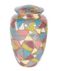 Urnes en métal Ailes d'Ange pour cendres - Vase de table moderne Urne funéraire pour adulte homme et femme - Product Image 4