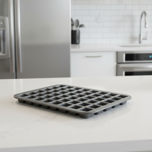 Molde para 48 mini muffins cuadrados, de acero al carbono con revestimiento antiadherente duradero para hornear mini pasteles en fiestas caseras. - Product Image 2