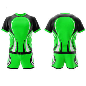 Conjuntos de Uniformes de Rugby de Tela de Poliéster 100% de Alto Impacto y Durabilidad, 400g, con Diseño Personalizado Impreso por Transferencia de Calor, Tallas Grandes, Parte Delantera - Product Image 6