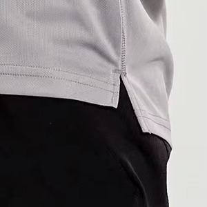 Camiseta Deportiva Personalizada al por Mayor para Hombre, Tejida en Algodón/Fibra de Bambú, de Secado Rápido, Transpirable, para Fitness, Entrenamiento, Running - Product Image 3