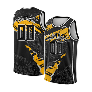 ชุดบาสเก็ตบอลผ้าตาข่ายระบายอากาศคุณภาพสูง ปักลายอย่างดี เสื้อยืดบาสเก็ตบอลแบบสั่งทำ ชุดบาสเก็ตบอลแบบซับลิเมชั่น Haus - Product Image 4