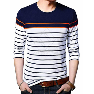 <b>Men's</b> <b>Long</b> <b>Sleeve</b> T-<b>Shirt</b> <b>Red</b> Angel Statue Print O-Neck Casual Knitted Cotton Regular Fit Back Logo - Product Image 4