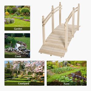 Passaggio da Giardino in Legno di Abete da 2,3 m con Ringhiere di Sicurezza per Paesaggistica e Pavimentazione Esterna - Product Image 6