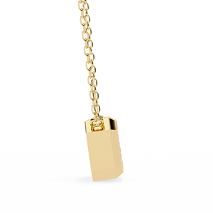 Collar con Colgante Solitario de Diamante de Laboratorio con Corte Esmeralda de 2 Quilates, Certificado IGI, en Oro Sólido de 14K, Clásico, para Mujer, Regalo para Fiestas - Product Image 3