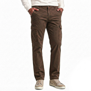 Pantalon cargo décontracté pour homme en coton de qualité supérieure, coupe classique, pour usage quotidien, couleur personnalisée, vente en gros de pantalons pour homme - Product Image 4
