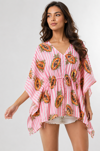 Green Cotton Kaftan <b>Dress</b> Women | Premium Drawstring V Neck Long <b>Maxi</b> Gown Summer Elegant Eco-Friendly Casual Lounge Nighty - Product Image 5