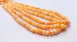 AAA Rare Orange <b>Opal</b> Smooth Rondelle Beads 16 Inch Shaded Orange Candy <b>Opal</b> Gemstone Beads Natural <b>Opal</b> Rondelle Loose Beads - Product Image 6
