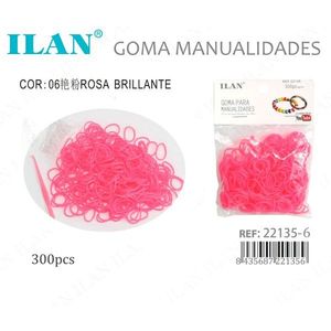 Gomma per Artigianato Rosa Brillante 300pz Ref221356 - Product Image 1