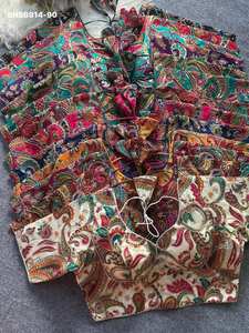 Colección Premium de Blusas Indias de Crepé con Bordado y Estampado Posicional, Calidad de Exportación, a Precio de Mayoreo - Product Image 5