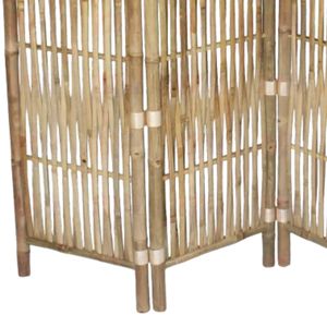 Handcrafted Bamboo Room Divider <b>Folding</b> <b>Screen</b> for Homes, Hotels, Resorts & Commercial Interiors - Product Image 4