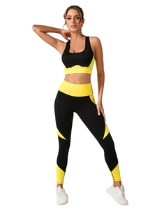 Conjunto de Yoga Elegante, Cintura Alta, Ropa Deportiva, Elástica, Transpirable, de Primera Calidad, para Gimnasio - Product Image 6