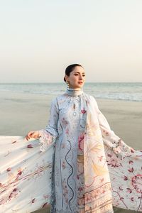 Robe élégante en tissu floral, vêtements indiens et pakistanais, collection été, vêtements décontractés, ensemble en coton 3 pièces pour femmes, tenues quotidiennes - Product Image 6
