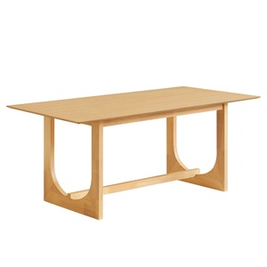 Modern Minimalist Durable Wooden <b>Dining</b> <b>Table</b> Rectangle Shape Stable Design <b>Dining</b> Room Furniture 6 Seater Outdoor Indoor Use - Product Image 2
