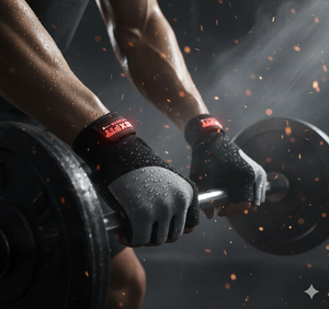 Guantes de gimnasio para entrenamiento pesado, guantes de gimnasio de medio dedo, guantes con soporte para muñeca, guantes transpirables para levantamiento de pesas de alta resistencia, unisex - Product Image 4