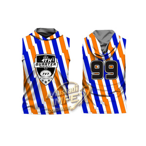 เสื้อเจอร์ซีย์ฟุตบอลแบบไม่มีแขนสำหรับผู้ชาย ลายทาง ระบายอากาศได้ดี ผลิตจากโพลีเอสเตอร์ สำหรับการเล่นฟุตบอลแบบ Flag Football ช่วงควอเตอร์ที่ 4 - Product Image 5