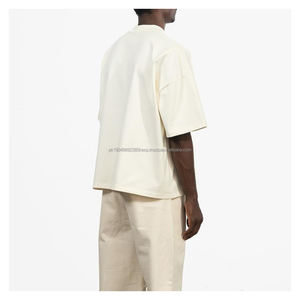 Camiseta para hombre Camisetas de marca de alta calidad para hombre Moda Último diseño Hombro caído Camisetas bordadas personalizadas Vintage - Product Image 3