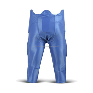Pantalones de Fútbol Americano de Compresión Estampados al por Mayor, Blancos y Negros, Unisex, para Adultos, con 7 Almohadillas Personalizadas - Product Image 2