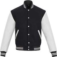 Veste universitaire pour homme de haute qualité, personnalisée, avec col montant, broderie, style streetwear, logo sur le devant - Service OEM en gros